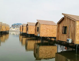 唐山湾水上木屋群