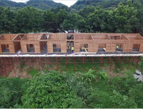 广州竹林居河边木屋